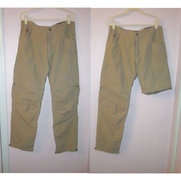 Kuhl PANTS Men 36x32 COVERTIBLE Liberator ZIP OFF Shorts DWR Hiking UPF Stealth - Picture 1 of 12